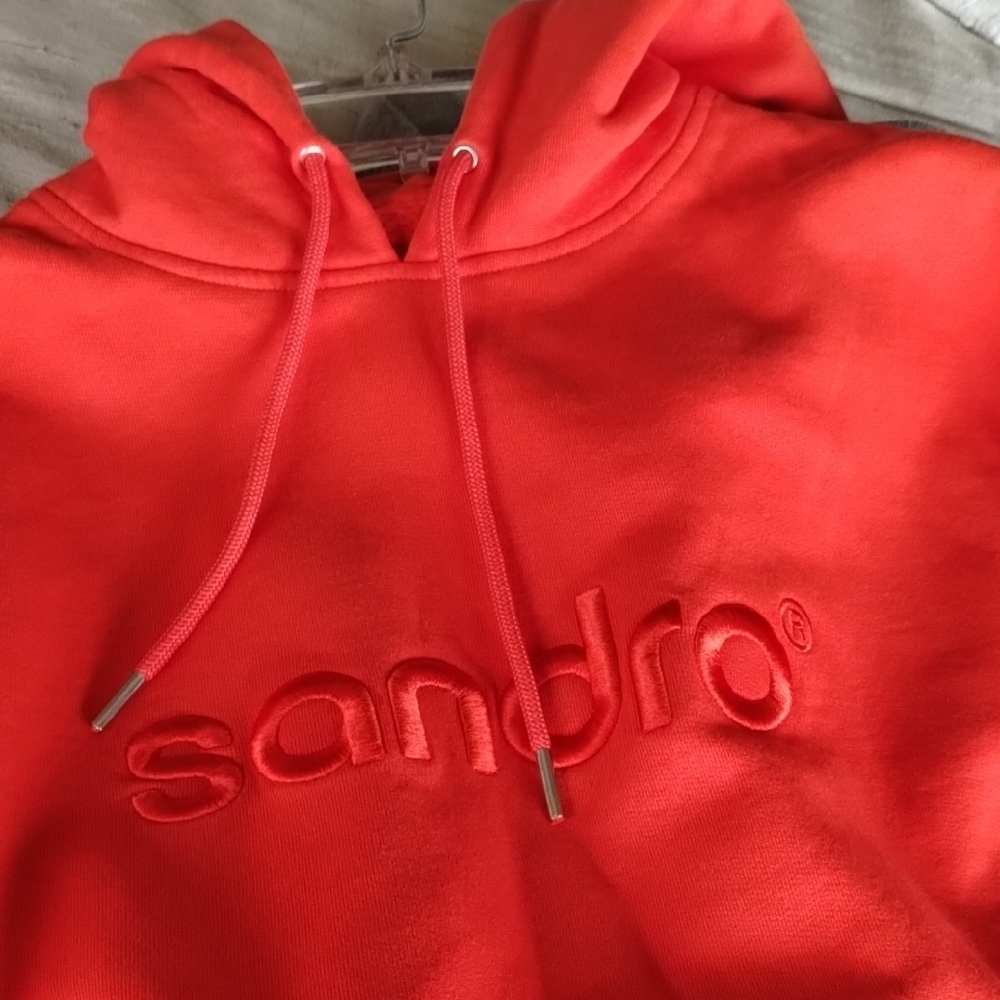 Sandro Bold Orange Hoodie - Picture 2 of 16
